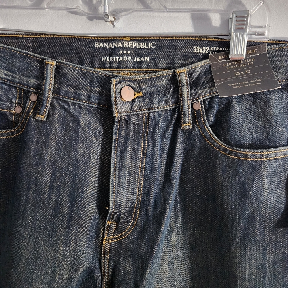 Banana Republic Heritage Jean 34x32 NWT Straight - Picture 6 of 6